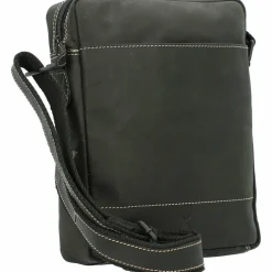 Jack Kinsky Baltimore 2 Umhängetasche Leder 20 cm anthrazit