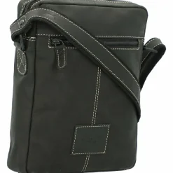 Jack Kinsky Baltimore 2 Umhängetasche Leder 20 cm anthrazit