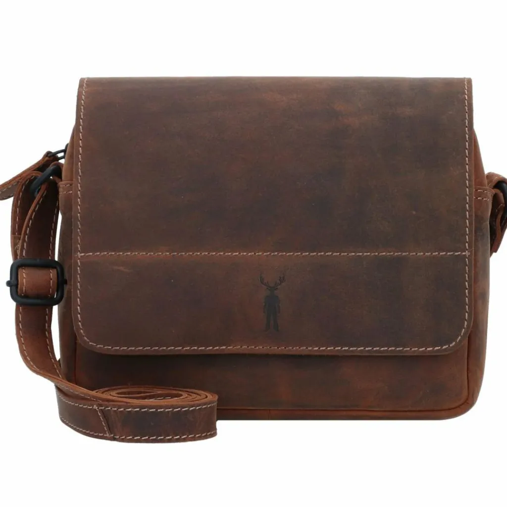 Jack Kinsky Umhängetaschen<Baltimore 19 Umhängetasche Leder 21 cm cognac