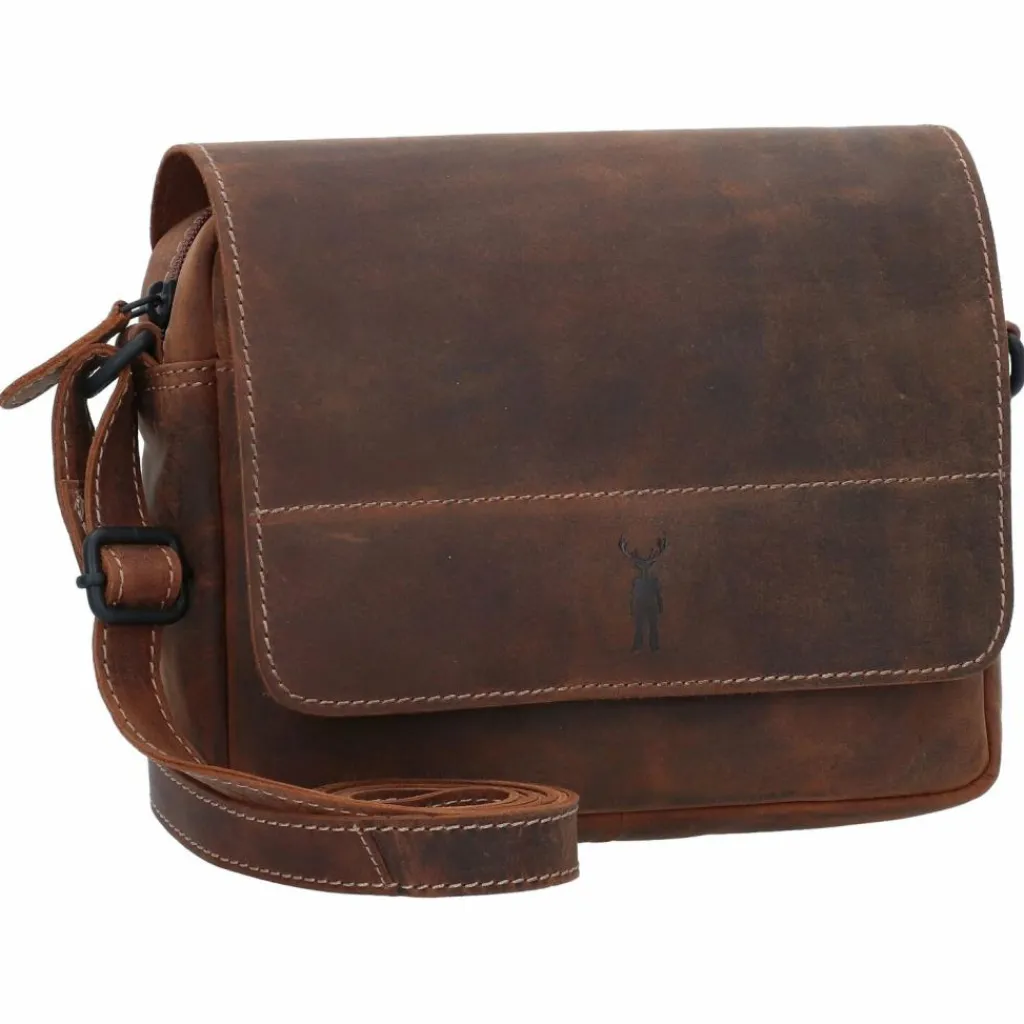 Jack Kinsky Umhängetaschen<Baltimore 19 Umhängetasche Leder 21 cm cognac