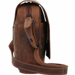 Jack Kinsky Umhängetaschen<Baltimore 19 Umhängetasche Leder 21 cm cognac