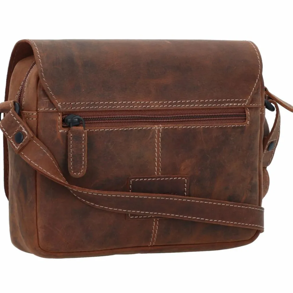 Jack Kinsky Umhängetaschen<Baltimore 19 Umhängetasche Leder 21 cm cognac