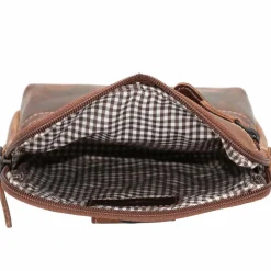 Jack Kinsky Umhängetaschen<Baltimore 11 Umhängetasche Leder 16 cm cognac