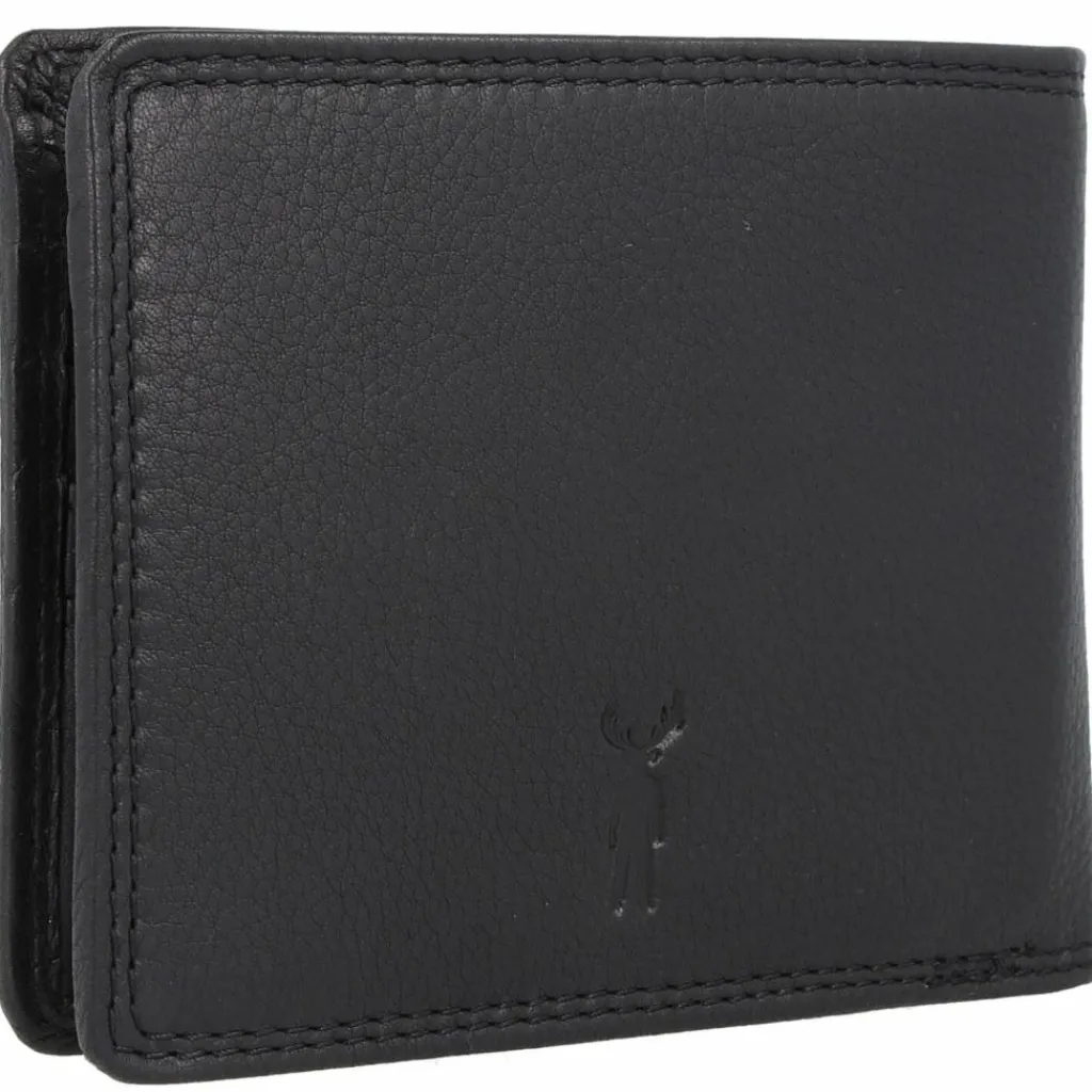 Jack Kinsky Herrengeldbörsen Querformat<Brisbane Geldbörse RFID Schutz Leder 13 cm schwarz