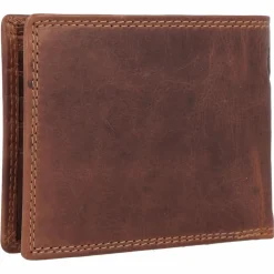 Jack Kinsky Herrengeldbörsen Querformat<Monterey Geldbörse RFID Schutz Leder 11.5 cm cognac