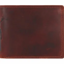 Jack Kinsky Herrengeldbörsen Querformat<Monterey Geldbörse RFID Schutz Leder 13 cm cognac