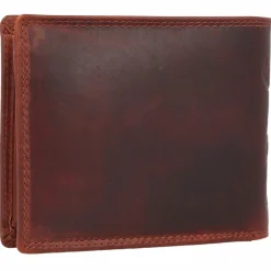 Jack Kinsky Herrengeldbörsen Querformat<Monterey Geldbörse RFID Schutz Leder 13 cm cognac