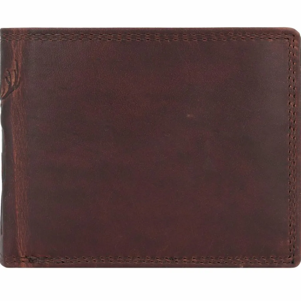 Jack Kinsky Herrengeldbörsen Querformat<Monterey Geldbörse RFID Schutz Leder 11.5 cm mokka