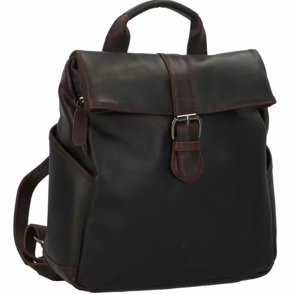 Outlet Jack Kinsky Montreal City Rucksack Leder 26 cm braun