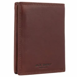 Jack Kinsky Herrengeldbörsen Querformat<Montreal Geldbörse RFID Schutz Leder 12 cm mokka