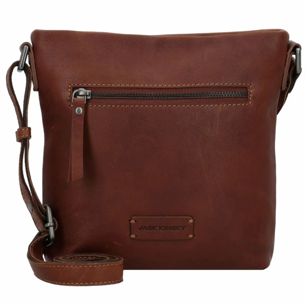 Jack Kinsky Umhängetaschen<Montreal Umhängetasche Leder 19 cm cognac