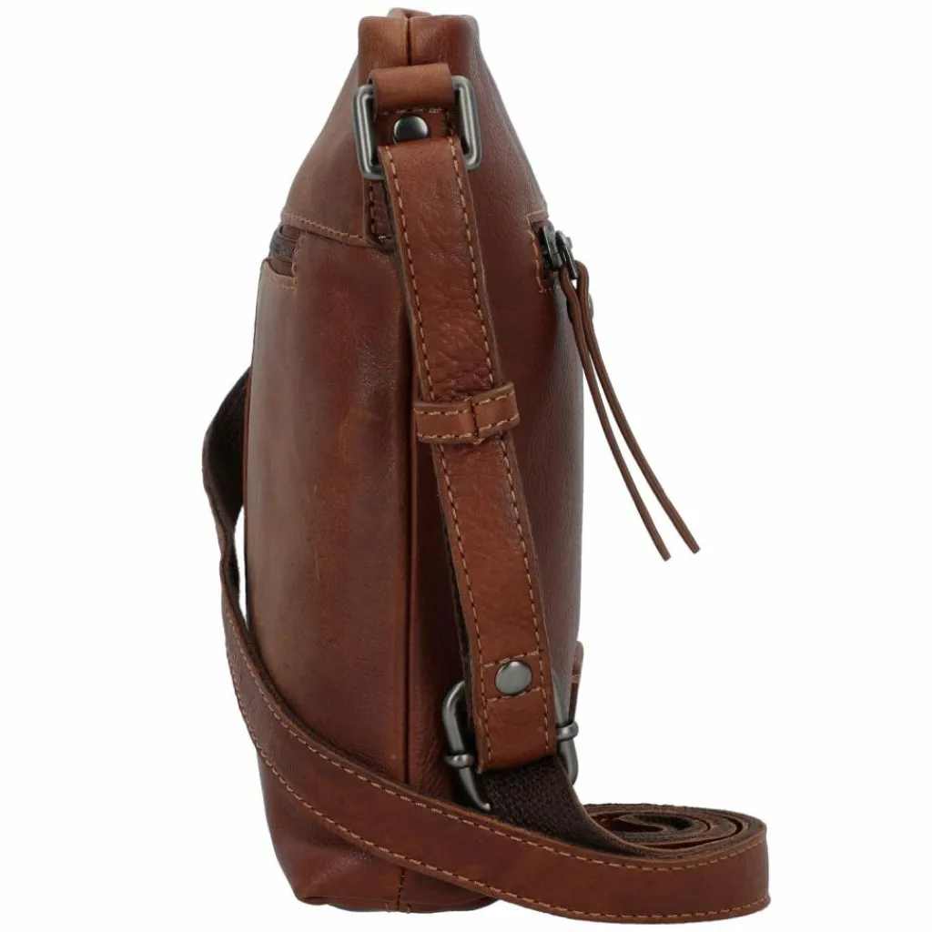 Jack Kinsky Umhängetaschen<Montreal Umhängetasche Leder 19 cm cognac
