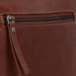 Jack Kinsky Umhängetaschen<Montreal Umhängetasche Leder 19 cm cognac