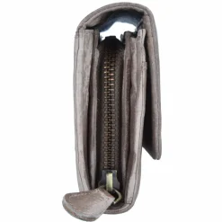 Jack Kinsky Damengeldbörsen Querformat<Nassau 513 Geldbörse Leder 19 cm grau