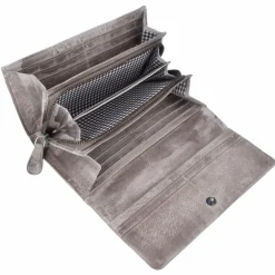 Jack Kinsky Damengeldbörsen Querformat<Nassau 513 Geldbörse Leder 19 cm grau