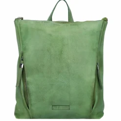 Jack Kinsky Lederrucksäcke|City Rucksäcke<Nelson 4 City Rucksack Leder 32 cm grün