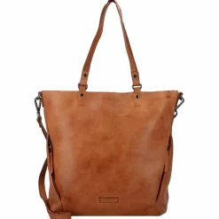 Best Jack Kinsky Nelson 6 Schultertasche Leder 41 cm cognac