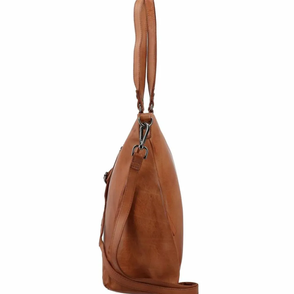 Best Jack Kinsky Nelson 6 Schultertasche Leder 41 cm cognac
