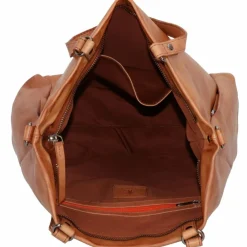 Best Jack Kinsky Nelson 6 Schultertasche Leder 41 cm cognac