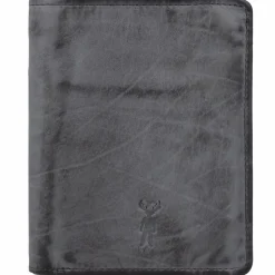 Outlet Jack Kinsky Nelson Geldbörse RFID Leder 10 cm anthrazit