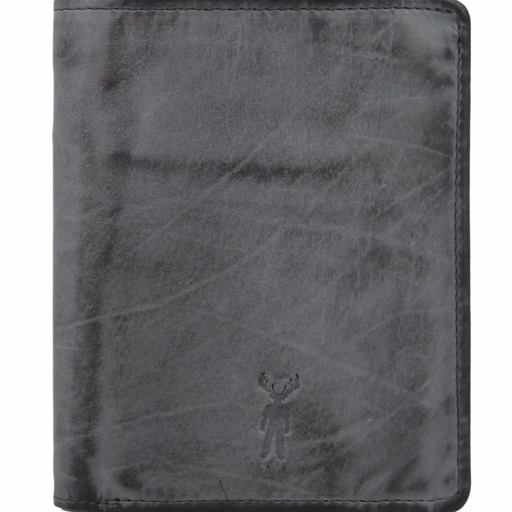 Outlet Jack Kinsky Nelson Geldbörse RFID Leder 10 cm anthrazit