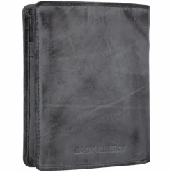 Outlet Jack Kinsky Nelson Geldbörse RFID Leder 10 cm anthrazit