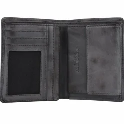 Outlet Jack Kinsky Nelson Geldbörse RFID Leder 10 cm anthrazit