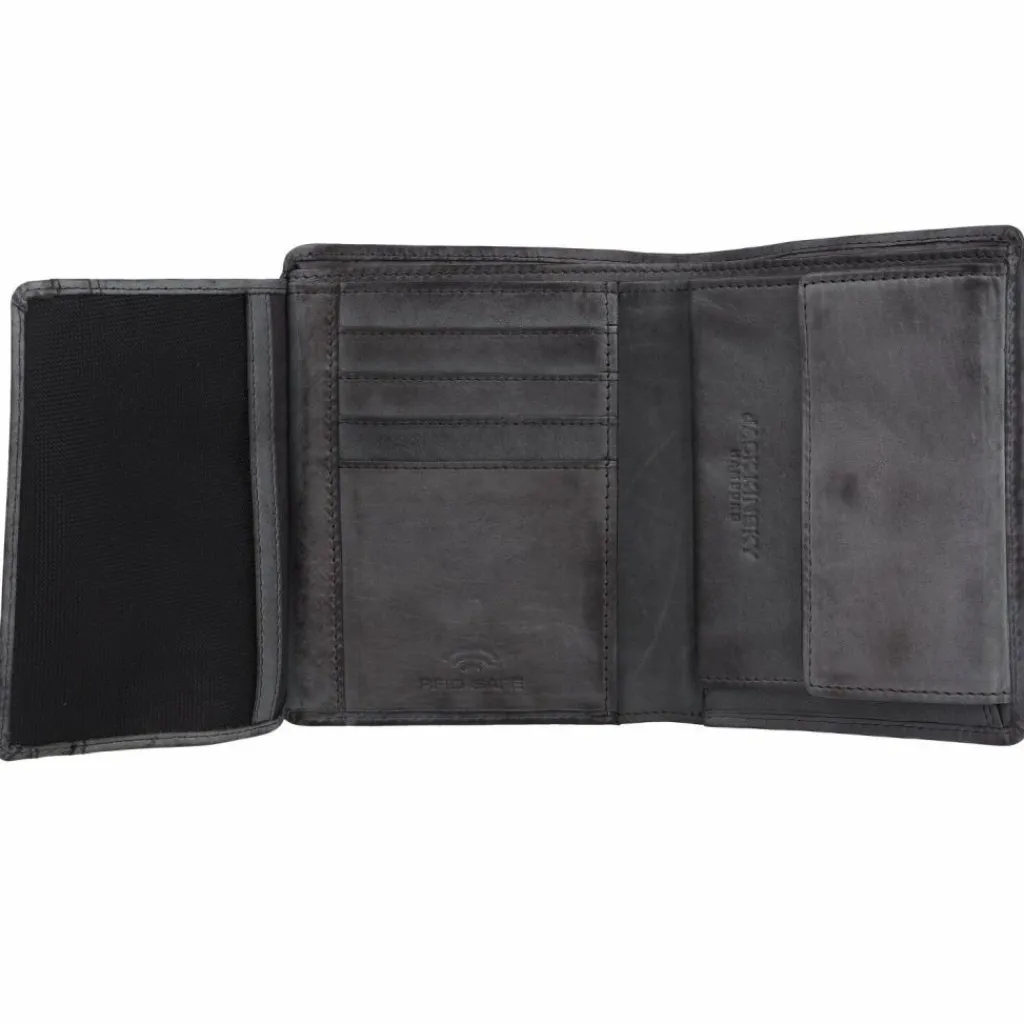 Outlet Jack Kinsky Nelson Geldbörse RFID Leder 10 cm anthrazit