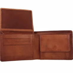 New Jack Kinsky Nelson Geldbörse RFID Leder 13 cm cognac