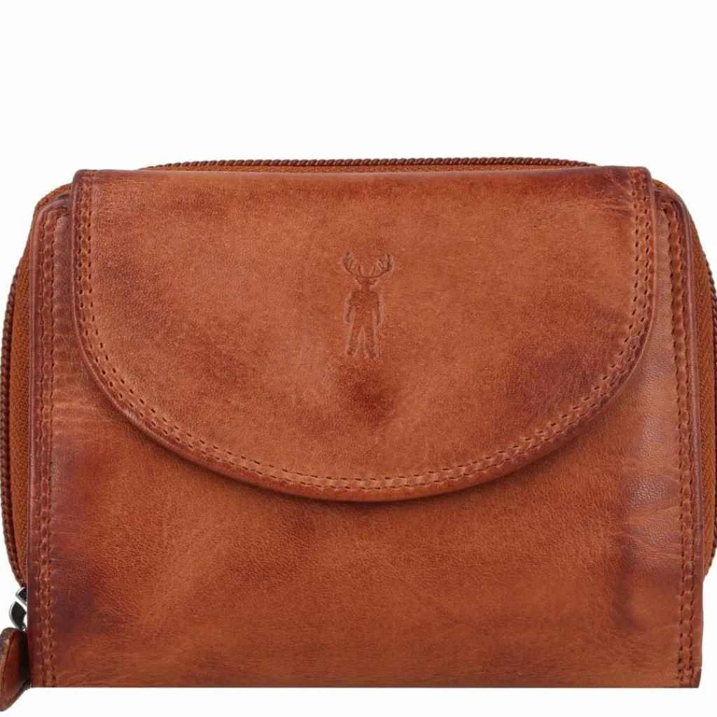 Jack Kinsky Herrengeldbörsen Querformat<Nelson Geldbörse RFID Leder 12,5 cm cognac