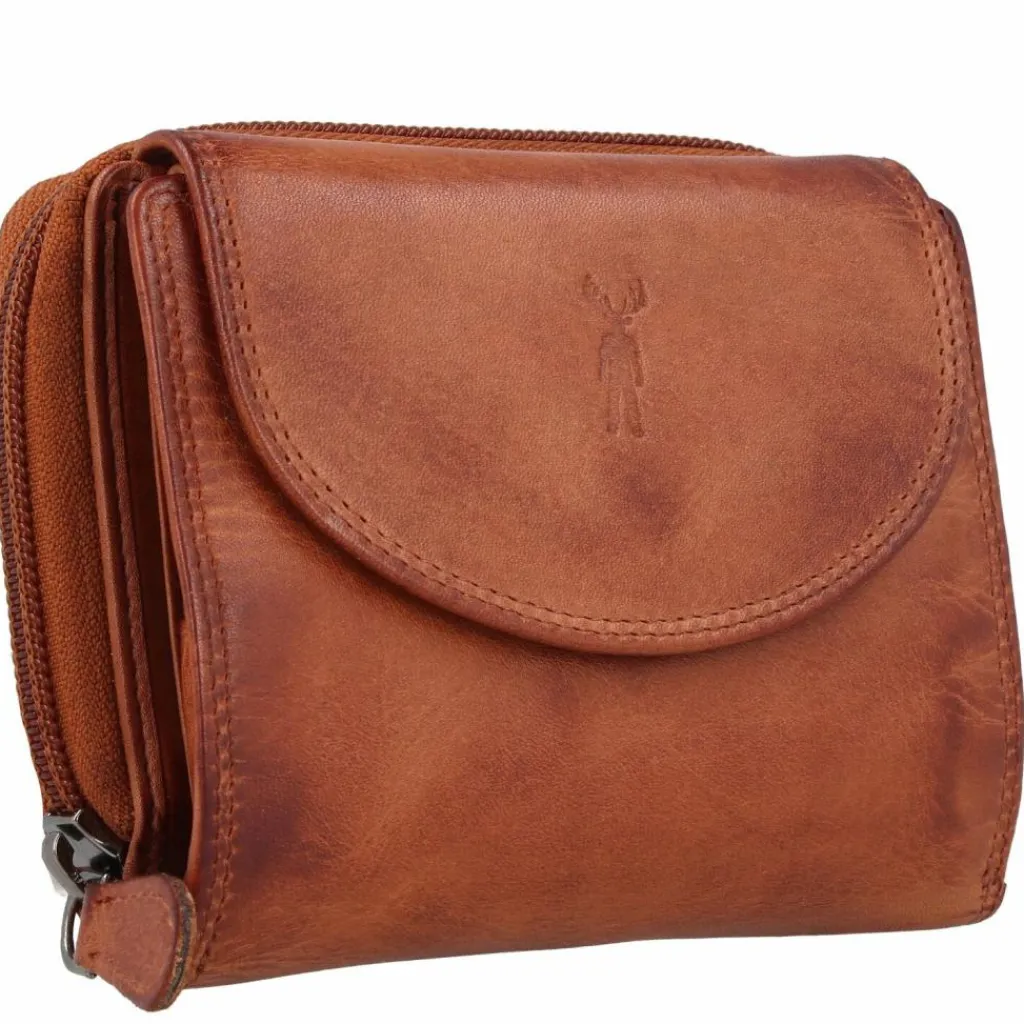 Jack Kinsky Herrengeldbörsen Querformat<Nelson Geldbörse RFID Leder 12,5 cm cognac