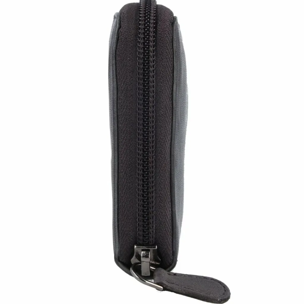 Jack Kinsky Damengeldbörsen Querformat<Nelson Geldbörse RFID Leder 20 cm anthrazit