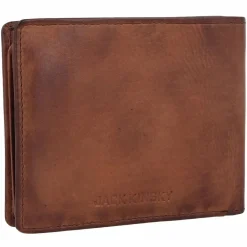 Jack Kinsky Herrengeldbörsen Querformat<Nelson Geldbörse RFID Leder 13 cm mokka