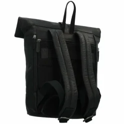 Jack Kinsky Lederrucksäcke|Daypacks<Porto Daypack Leder 43 cm Laptopfach schwarz