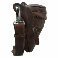 Sale Jack Kinsky Porto Gürteltasche Leder 30 cm mokka