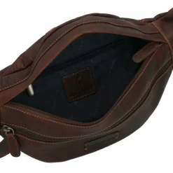Sale Jack Kinsky Porto Gürteltasche Leder 30 cm mokka