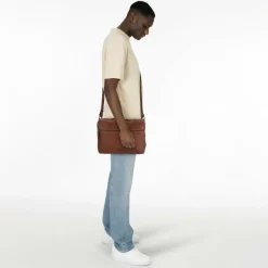 Best Jack Kinsky Porto Umhängetasche Leder 33 cm cognac
