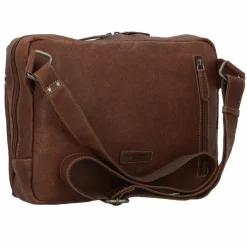 Best Jack Kinsky Porto Umhängetasche Leder 33 cm cognac