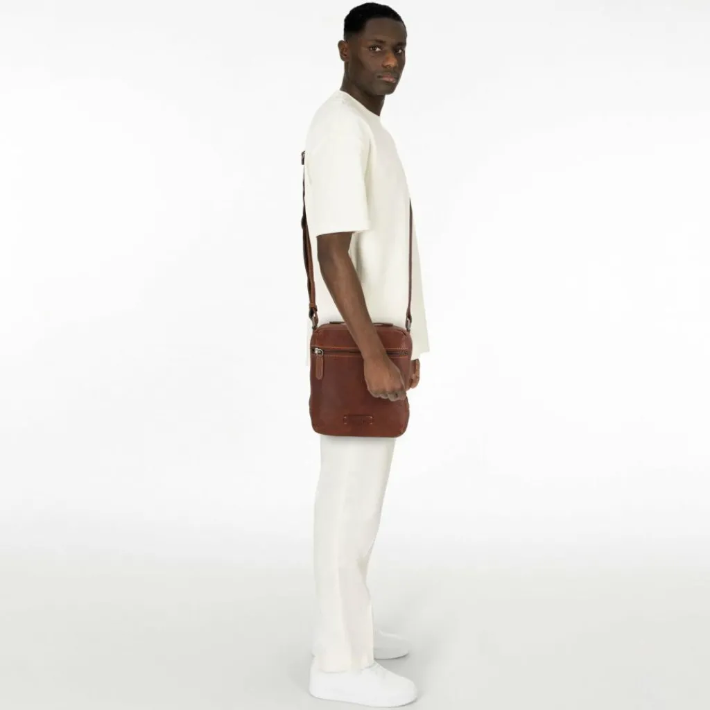 Jack Kinsky Porto Umhängetasche Leder 20 cm