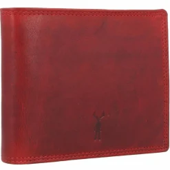 Jack Kinsky Herrengeldbörsen Querformat<Risör Geldbörse RFID Schutz Leder 13 cm rot