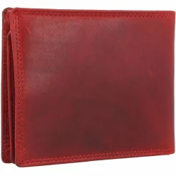 Jack Kinsky Herrengeldbörsen Querformat<Risör Geldbörse RFID Schutz Leder 13 cm rot