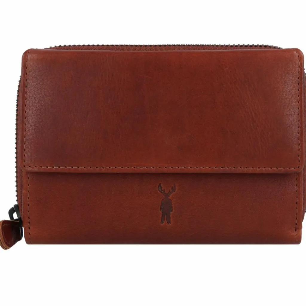 Hot Jack Kinsky Risör Geldbörse RFID Schutz Leder 14 cm cognac