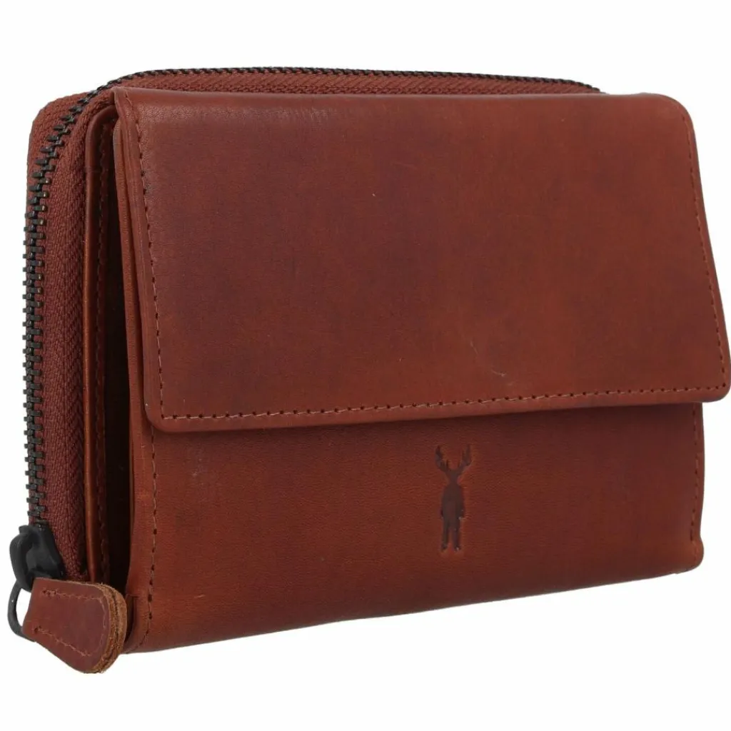 Hot Jack Kinsky Risör Geldbörse RFID Schutz Leder 14 cm cognac