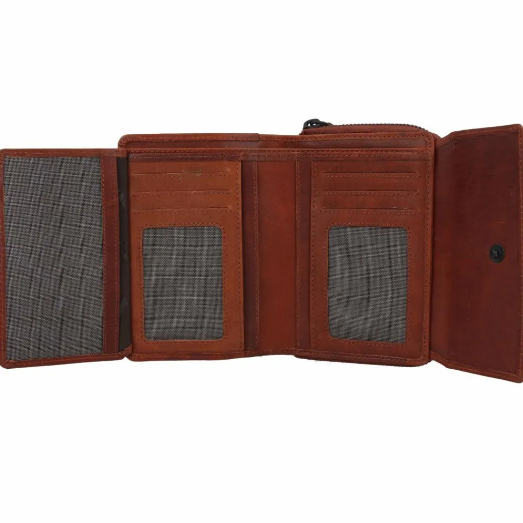 Hot Jack Kinsky Risör Geldbörse RFID Schutz Leder 14 cm cognac