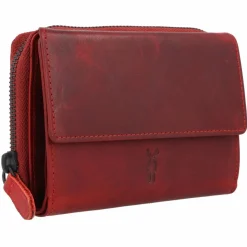 Discount Jack Kinsky Risör Geldbörse RFID Schutz Leder 14 cm rot