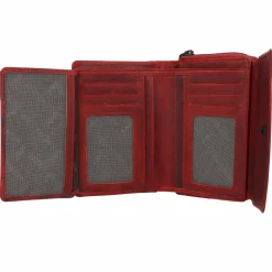 Discount Jack Kinsky Risör Geldbörse RFID Schutz Leder 14 cm rot