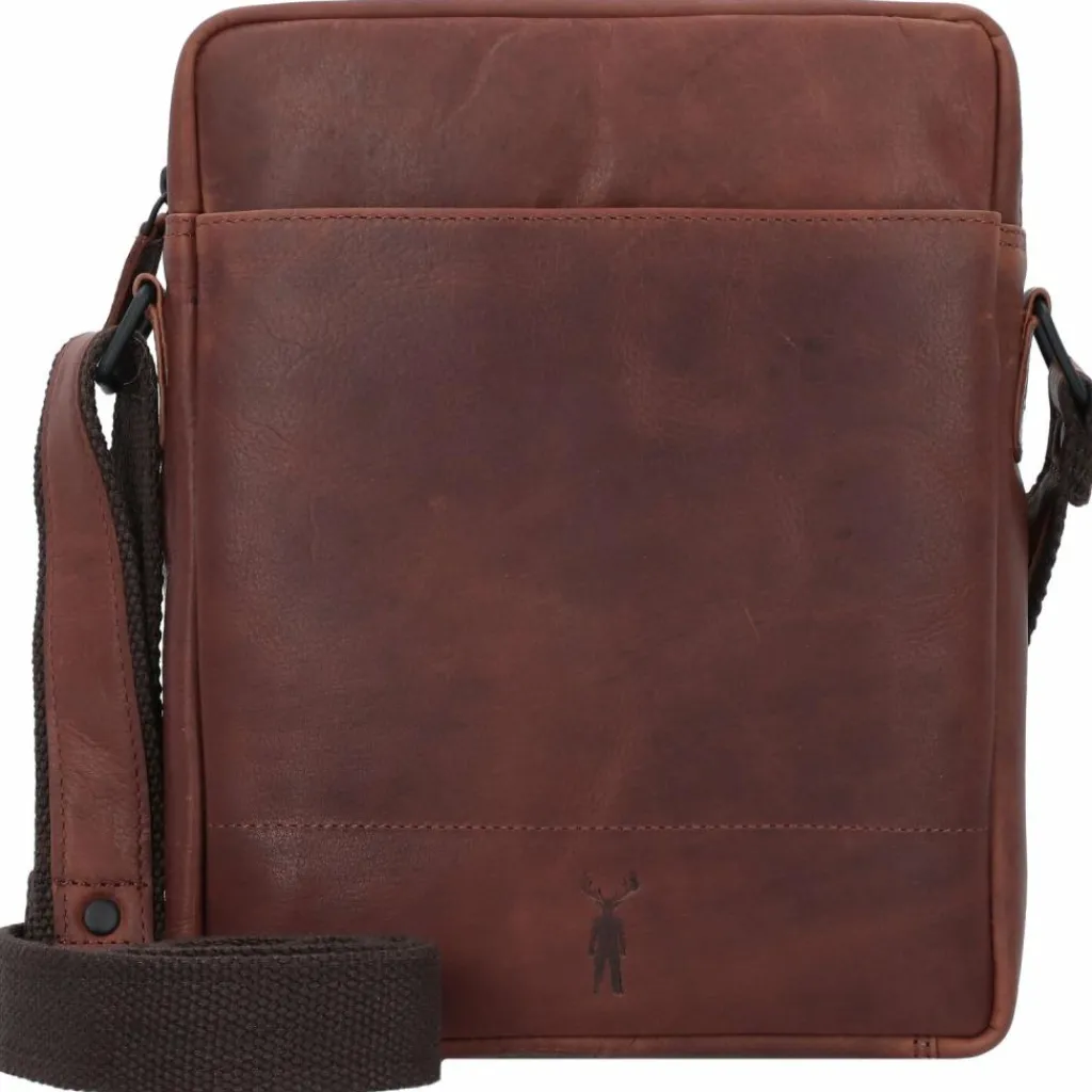 Jack Kinsky Umhängetaschen<Risör Umhängetasche Leder 20 cm cognac