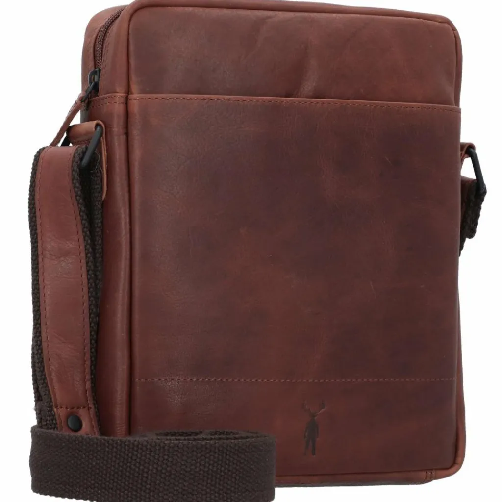 Jack Kinsky Umhängetaschen<Risör Umhängetasche Leder 20 cm cognac