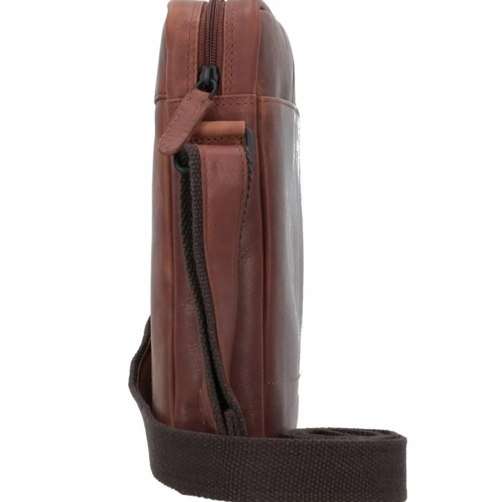 Jack Kinsky Umhängetaschen<Risör Umhängetasche Leder 20 cm cognac