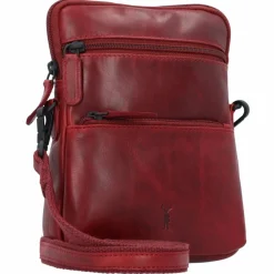 Jack Kinsky Umhängetaschen<Risör Umhängetasche Leder 15.5 cm rot